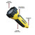 Dorcy 41-2510 Active Series 55-Lumen 4-LED Carabiner Waterproof Flashlight R810-DCY412510