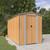 Garden Shed Light Brown Galvanized Steel Large Garden Shed A949-3147474