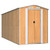 Garden Shed Light Brown Galvanized Steel Large Garden Shed A949-3147474