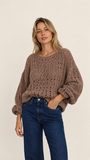 Sweater Coral Mocca