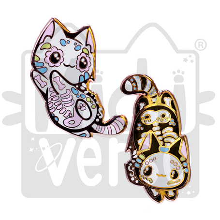 Pin Enamel DOBLE Calavera