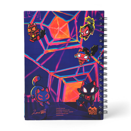 Libreta Spiderverse Hoja Blanca