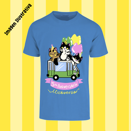 Playera Unisex 5to Aniversario Azul