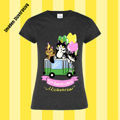 Playera Dama 5to Aniversario Gris (Recolección en Evento)