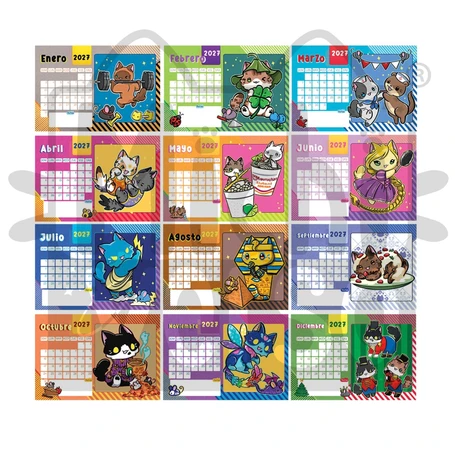 Michi-Calendario de Escritorio 2027