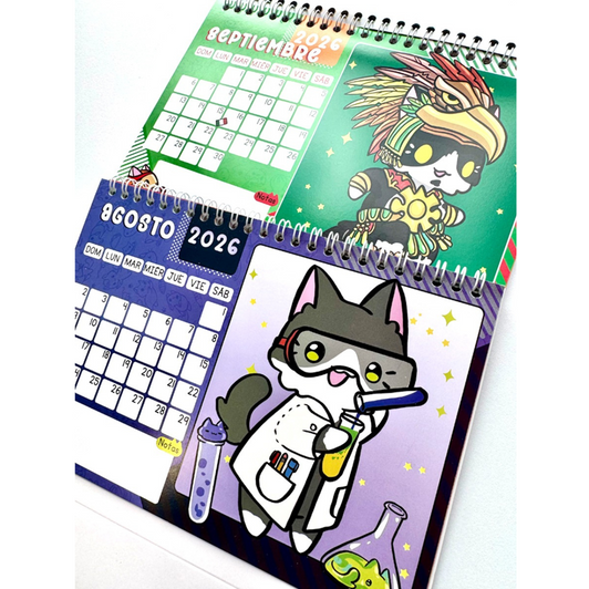 Michi-Calendario de Escritorio 2026