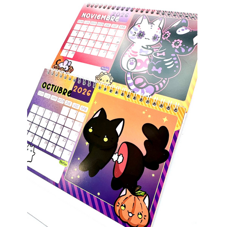 Michi-Calendario de Escritorio 2026