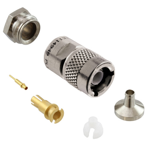 TRS PL155-47 Twinaxial Connector Components, Bayonet Coupling Straight Plug for M17/176-00002 Cables