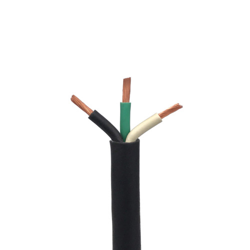 SOOW Portable Cord, 3 Conductor 600V Power Cable, EPDM Wires with CPE Outer Jacket - 5 AWGs and 7 Lengths Available