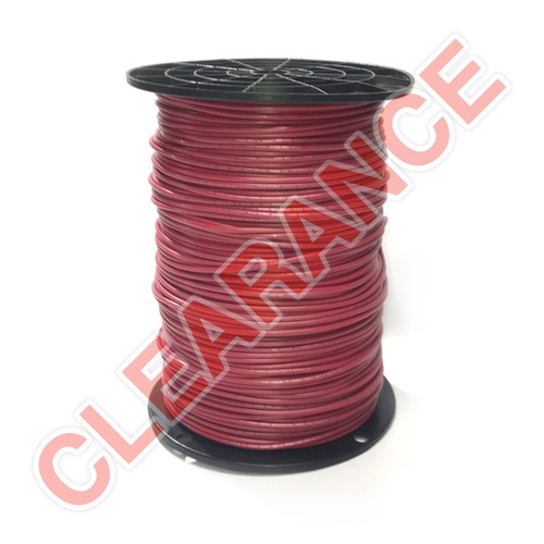 16 AWG Topcoat Hook-Up Wire, UL1015, Red PVC Insulation, 600V, 1000 ft Spool