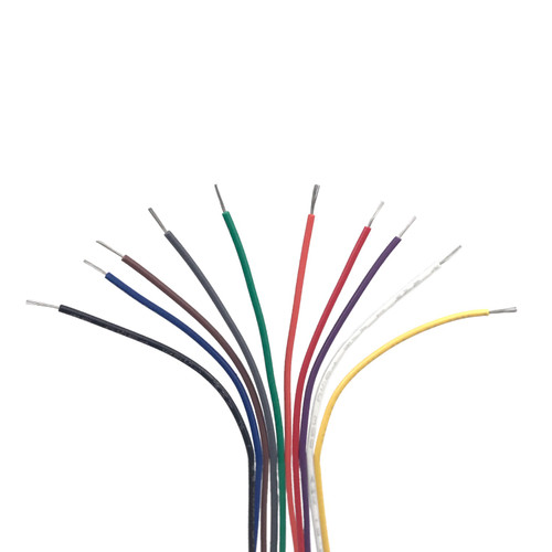 Jumper Wire, 18 AWG, PTFE, 3 Lengths Available - Stranded - 10 Colors - 200 Pieces Total