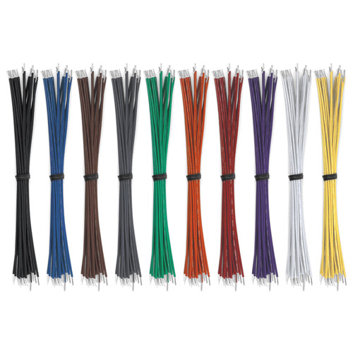 WHITE hi temp automotive 20 gauge TXL wire + 10 STRIPED color wiring  options