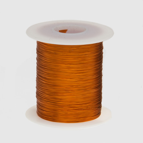 Magnet Wire, Enameled Copper Wire, 34 AWG, 2 oz, 1011' Length, 0.0069" Diameter, 200°C, Natural, 34S200P.125