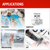 Custom Hook Up Wire, 20 AWG, PTFE, Stranded Kit, 2 Spool Sizes Available - Choose 6 Colors