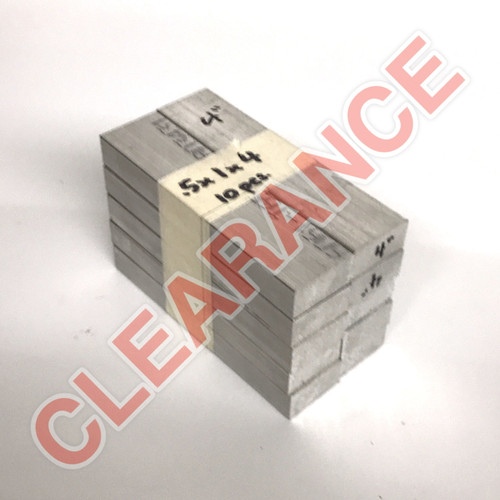 Remington Industries 0.75X2.5FLT6061T6511-2 3/4" X 2-1/2" Aluminum Flat Bar, 6061 General Purpose Plate, 2" Length, T6511 Mill Stock, Extruded, 0.75
