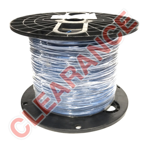 (グレー ) る。る。る。 22 AWG Solid Hook-Up Wire, UL1015, Blue PVC Insulation, 600V, 2430