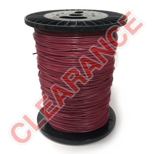 12 AWG Topcoat Hook-Up Wire, UL1015, Red PVC Insulation, 600V, 1000 ft  Spool - Remington Industries