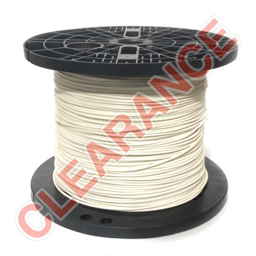 12 AWG Topcoat Hook-Up Wire, UL1015, White PVC Insulation, 600V, 2000 ft  Spool - Remington Industries