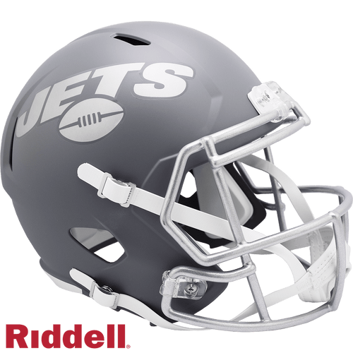 New York Jets Helmet Riddell Replica Full Size Speed Style Slate Alternate