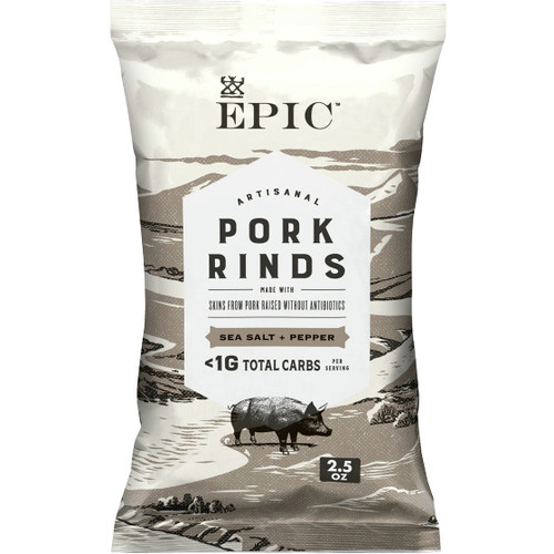 Epic pork rinds sslt ppr ( 12 x 2.5 oz   )