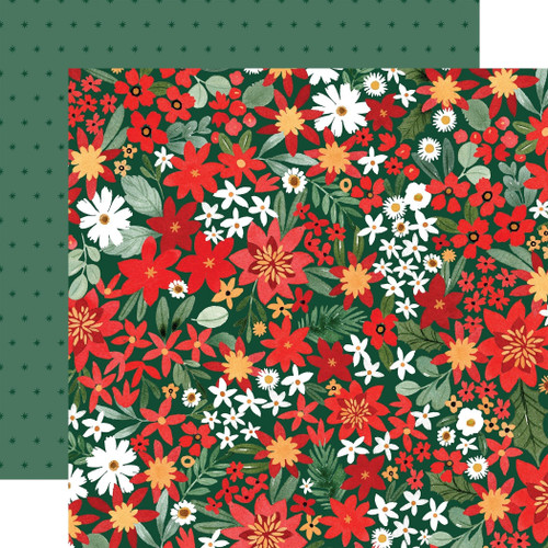 Joyful Christmas Double-Sided Cardstock 12\X12\"-Joyful Medium Floral" N274-NM01692841_25