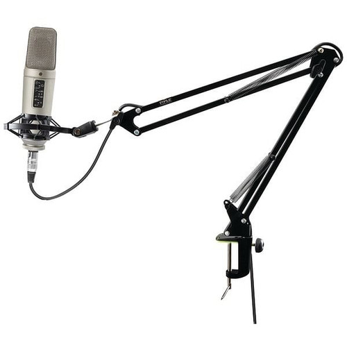Pyle Pro PMKSH01 Universal Table Clamp Boom Shock Microphone Mount R810-PYLPMKSH01
