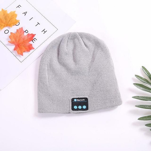 Color: Grey - Musical Beanie Bluetooth Hat K290-18851658565