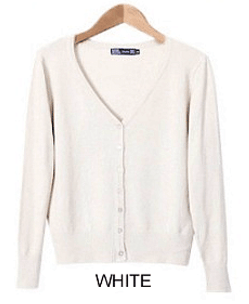 Color: Old White,Size: X Large - New Year Cardigans Long Sleeves Button Down Style PLUS SIZES K290-47098457719057