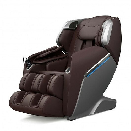 Therapy 08-Full Body Zero Gravity Massage Chair with SL Track Voice Control Heat-Brown B593-JL10008WL