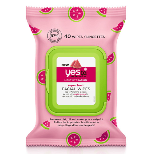 Yes to face wipes wtrmln ( 3 x 40 ct   ) G240-B-44750-3PK