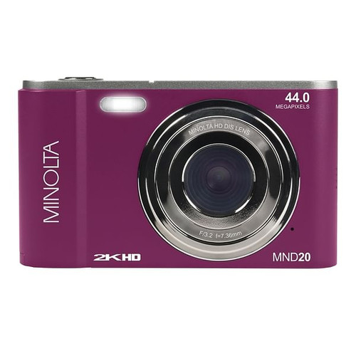 Minolta MND20-M MINOLTA MND20 44 MP / 2.7K Ultra HD Digital Camera (Magenta) R810-ELBMND20M