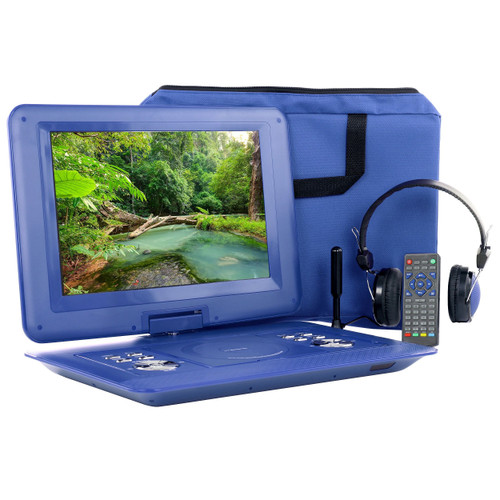 Trexonic 14.1 Inch Portable DVD with TV Tuner Player with Swivel TFT-LCD Screen and USB,SD,AV,HDMI  D970-TR-D141BLU_RB