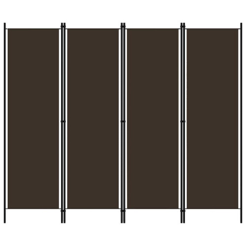 vidaXL 4-Panel Room Divider Brown 78.7"x70.9" A949-320720