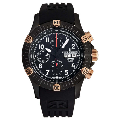 Revue Thommen 16071.6884 Men's 'Airspeed' Black Dial Day-Date Chronograph Automatic Watch H879-revue-thommen-16071-6884-mens-airspeed-black-dial-day-date-chronograph-automatic-watch