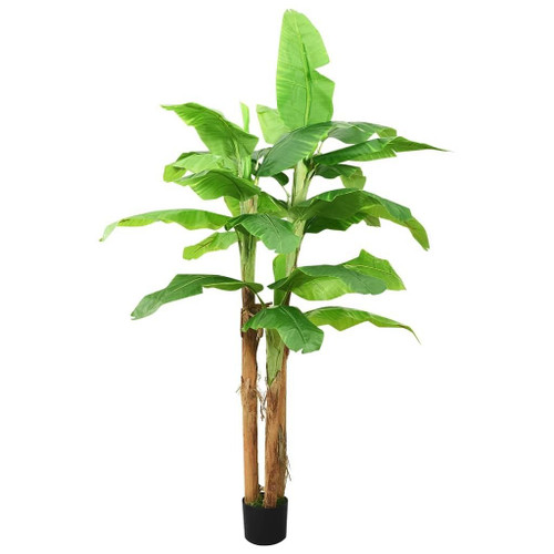 vidaXL Artificial Banana Tree with Pot 118.1" Green A949-336315