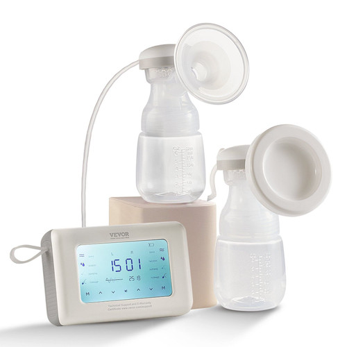 VEVOR Breast Pump, Single/Double Adjustable Electric Breast Pumps, 4 Modes & 9/15 Levels, Reciproca E415-DDXNQFTSDBHSYUFQFV1