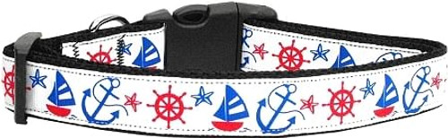 Anchors Away Dog Collar Medium