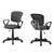 White Polyester Seat Swivel Adjustable Task Chair Mesh Back Plastic Frame N270-333450