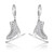 Delicate .85Ct Rhodium Plated Ice Skate Earrings R599-E50190R-C01