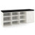 9-cube Shoe Bench with Adjustable Shelves and Removable Padded Cushion-White - Color: White D681-JV10089WH