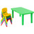 Kids Colorful Plastic Table and 4 Chairs Set - Color: Multicolor D681-TY327789+