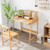 Bamboo Kids Study Desk and Chair Set with Bookshelf - Color: Natural D681-HY10004