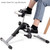 Folding Under Desk Indoor Pedal Exercise Bike for Arms Legs - Color: Black D681-SP36202