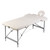 vidaXL Cream White Foldable Massage Table 2 Zones with Aluminum Frame A949-110085