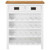 vidaXL Wine Cabinet 28.3"x12.6"x35.4" Solid Oak Wood A949-289215