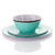12-Piece Melamine Plates Bowls Dinnerware Set in Turquoise Blue - Service for 4 Q280-TPLMDS29014725836