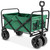 Green Heavy Duty Collapsible Multipurpose Indoor/Outdoor Utility Garden Cart Q280-GRHB3611