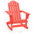 vidaXL Patio Rocking Adirondack Chair Solid Fir Wood Red A949-315883