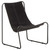 vidaXL Relaxing Chair Black Real Leather A949-323725