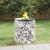 vidaXL Gabion Fire Pit  19.7" Galvanized Iron A949-153558